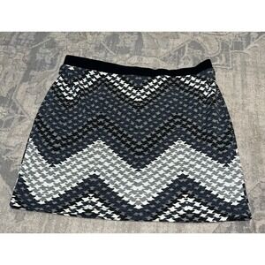 Women's Adeline Acrylic Blend Skirt Size XL X-large Black Gray Pull On NWOT